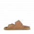 Coral Blue birkenstock slide double jewel band