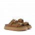 Coral Blue sandalo platform doppia fascia infilature etniche