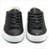 Scarpa donna Crime London nero pelle forata scarpa donna