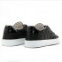 Scarpa donna Crime London nero pelle forata scarpa donna