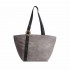 Borbonese borsa spalla shopper 011 stampa Op naturale nero