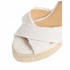 Castañer Bromelia sandal espadrille wedge white gold