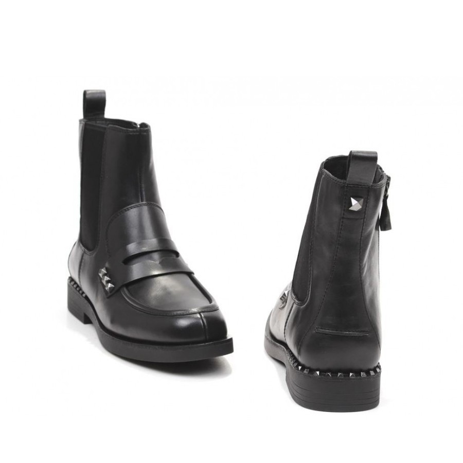 ASH Beatles Women's WINGSSTUD01 Black Leather