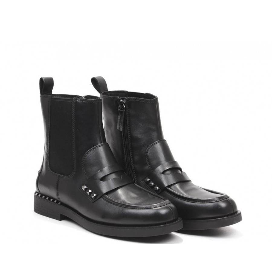 ASH Beatles Women's WINGSSTUD01 Black Leather