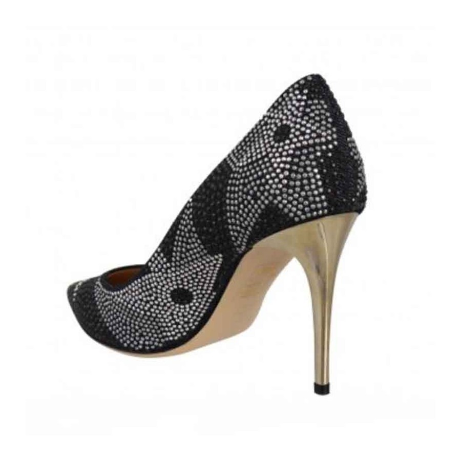 Scarpa donna Deimille tessuto nero decolte stars donna