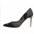 Scarpa donna Deimille tessuto nero decolte stars donna