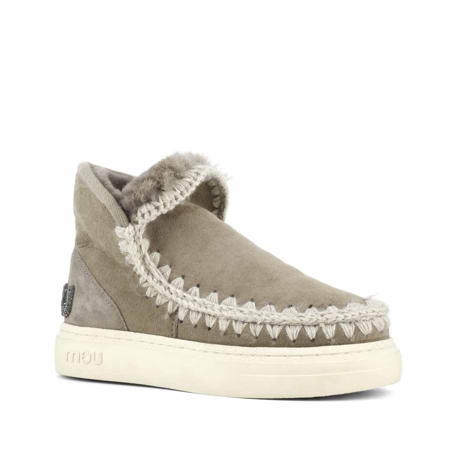Mou eskimo sneaker Bold glitter logo elefant grey ELGRY