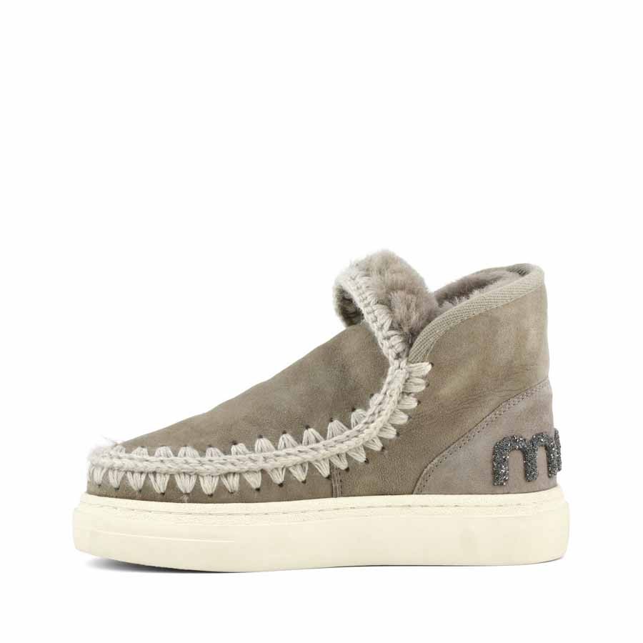 Mou eskimo sneaker Bold glitter logo elefant grey ELGRY