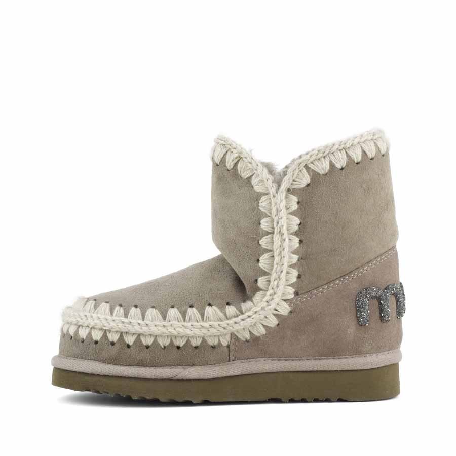 Mou eskimo 18 sheepskin Glitter logo elephant gray ELGRY