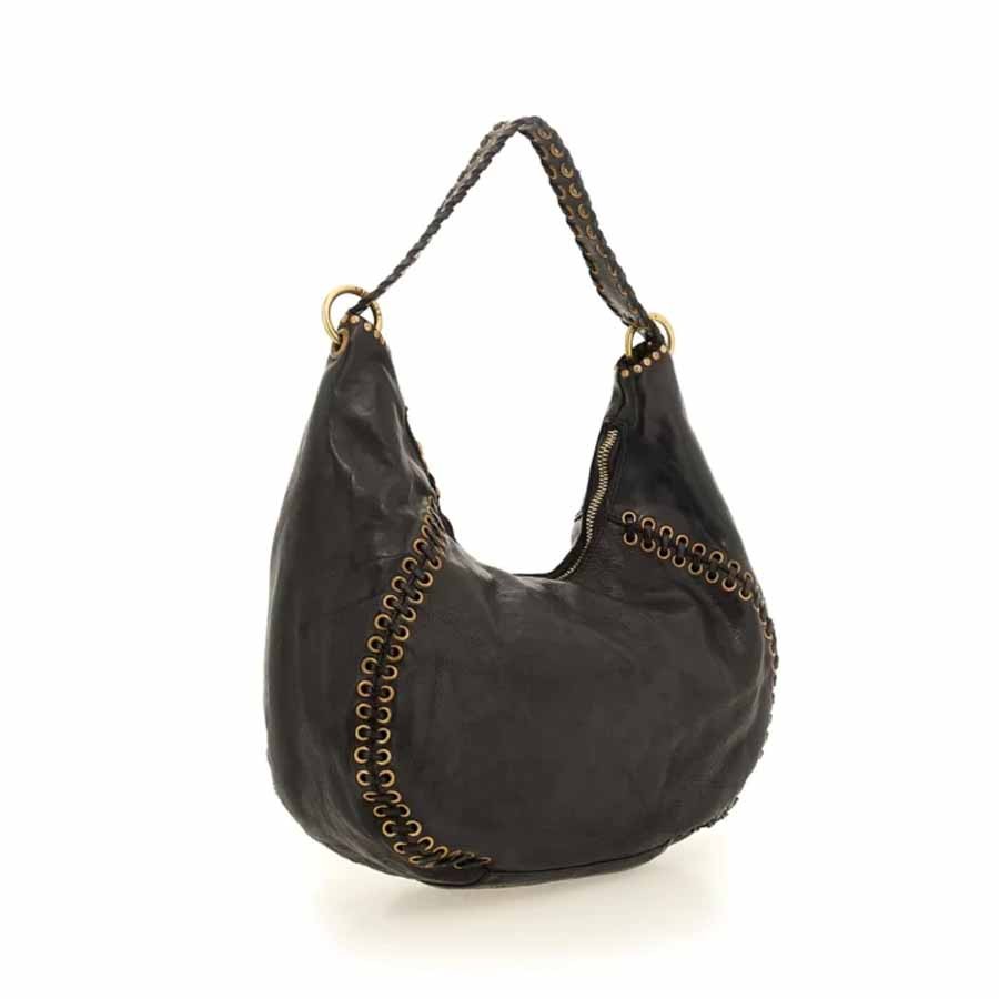 Campomaggi Dalia one shoulder bag black leather