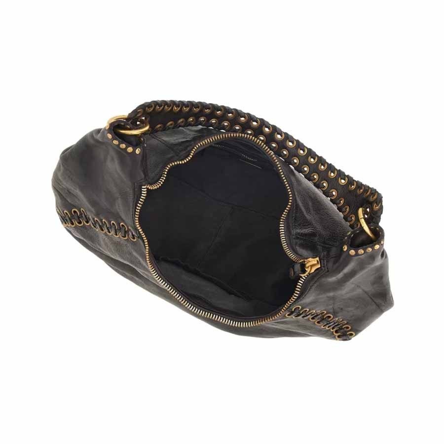 Campomaggi Dalia one shoulder bag black leather