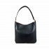 Borbonese black leather hobo bag