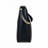 Borbonese black leather hobo bag