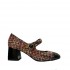 copy of Roberto Festa MAME mary jane décolleté in fabric with patent toe