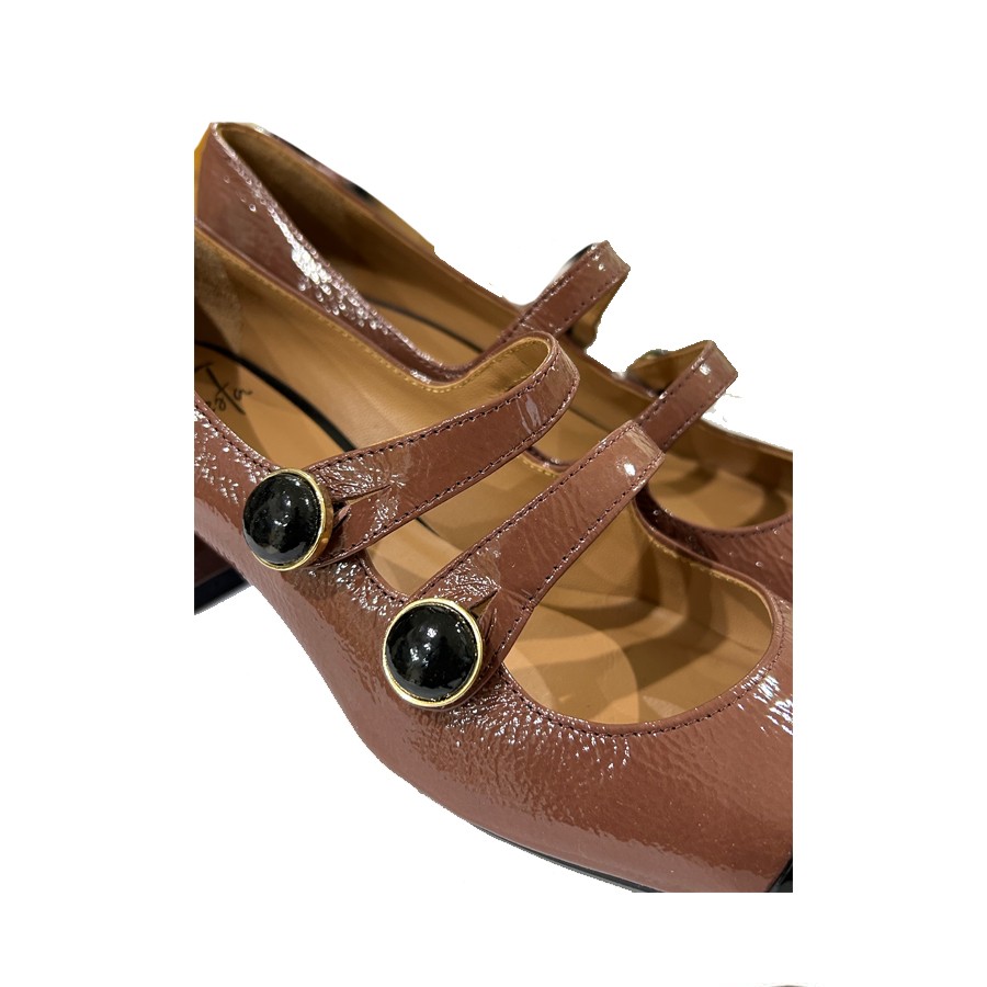 Roberto Festa Decollete' mary jane in future antique with straps