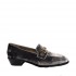 Roberto Festa AXEL gray velvet moccasin with gold accessory