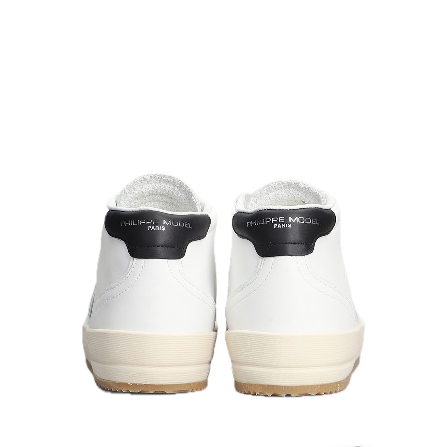 Philippe Model sneakers NICE MID in pelle bianco-nero