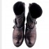Stivale donna A.S.98  tronchetto pele nero metallizato borchie scarpa donna