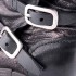 Stivale donna A.S.98  tronchetto pele nero metallizato borchie scarpa donna