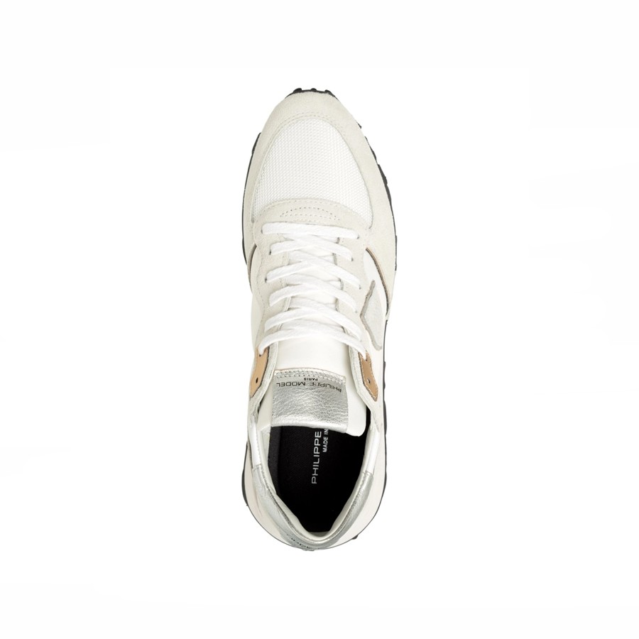 Philippe Model Sneakers donna Tropez Haute Low Argento