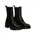 ASH Women's Heeled Trunking NICOSTUD01 in Black Leather