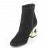 Tronchetto donna Tiffi camoscio color nero tacco stella