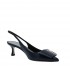 Roberto Festa chanel MEDINA in pelle navy con accessori argento