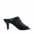 PANTANETTI donna Sabot traforato in pelle nero