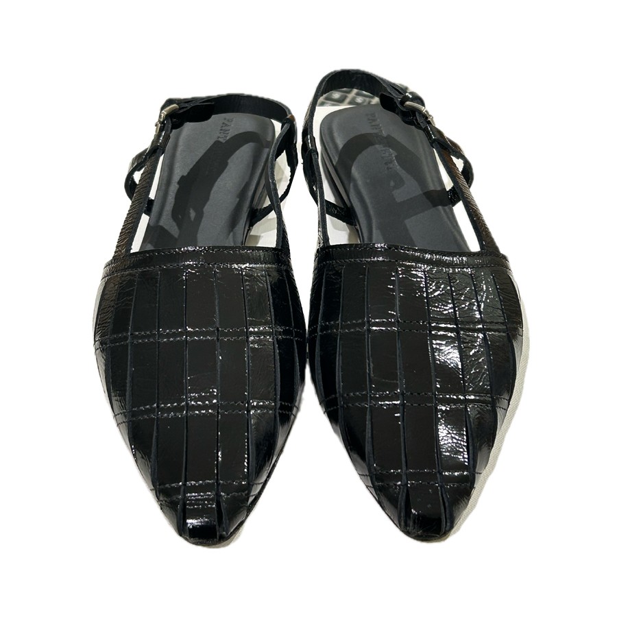 PANTANETTI donna sandalo basso  in pelle nero