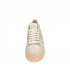 Sneakers donna Stokton  in pelle traforata panna/nude