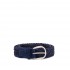 ORCIANI braided belt Suede Plot 3.5 cm navy