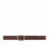 Reversible dollar double leather belt