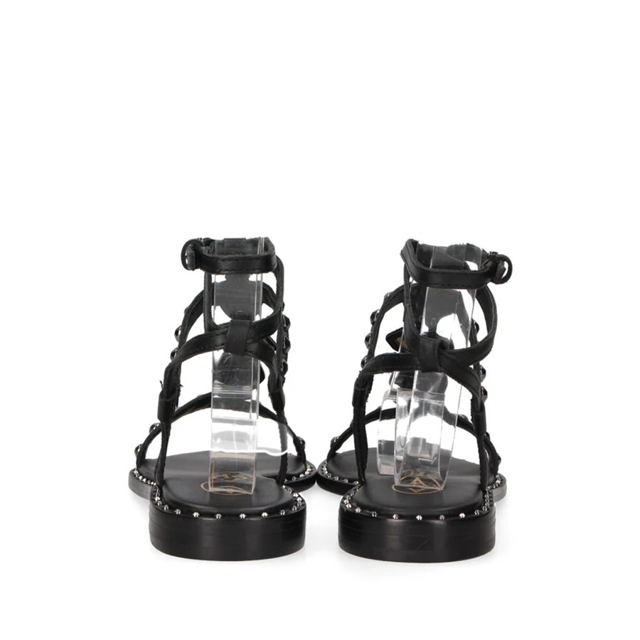 Ash PANNY Sandalo donna fasce con pietre nero