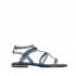 Ash Precious Blue Sandal with Gold Studs