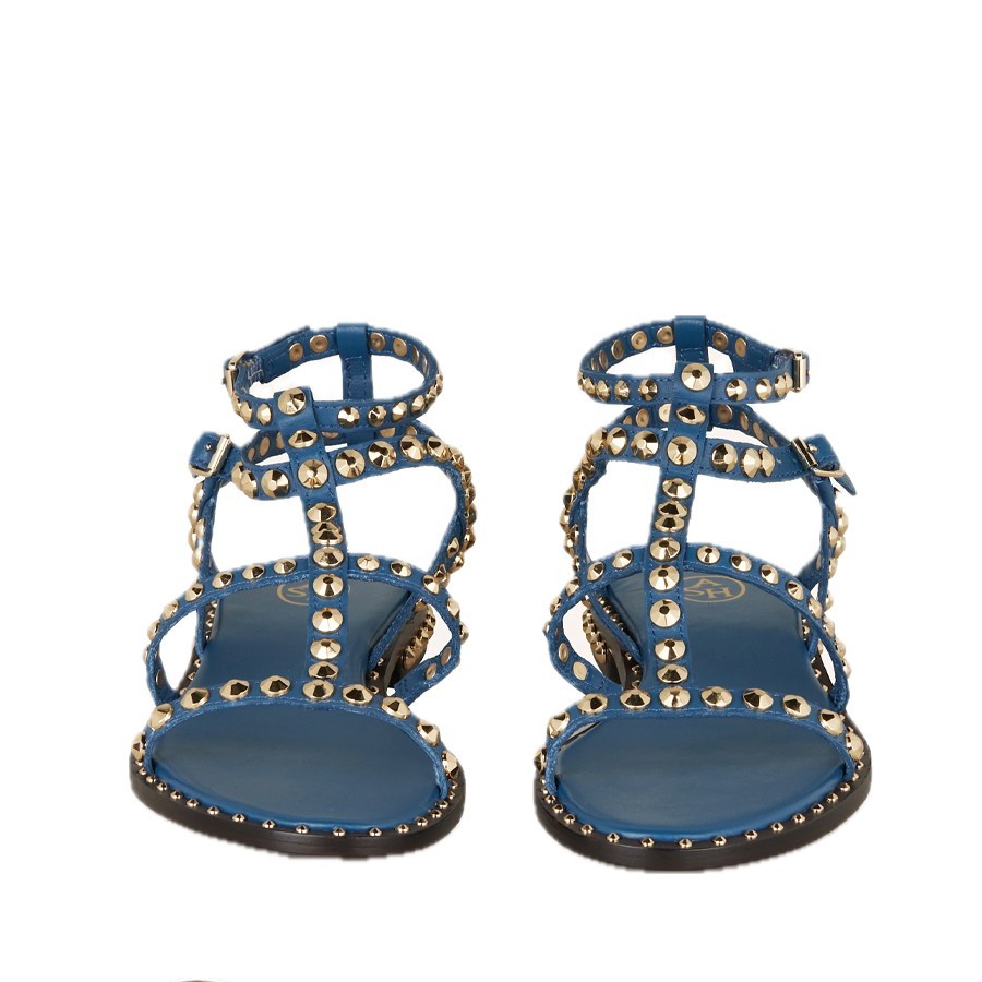 Ash Precious Blue Sandal with Gold Studs