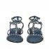 Ash Precious Blue Sandal with Gold Studs