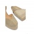 Castañer wedge Cora in gold jute