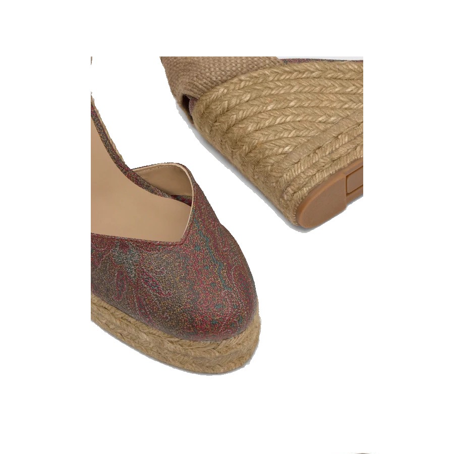 Castañer zeppa  CHIARA/ETRO in tessuto
