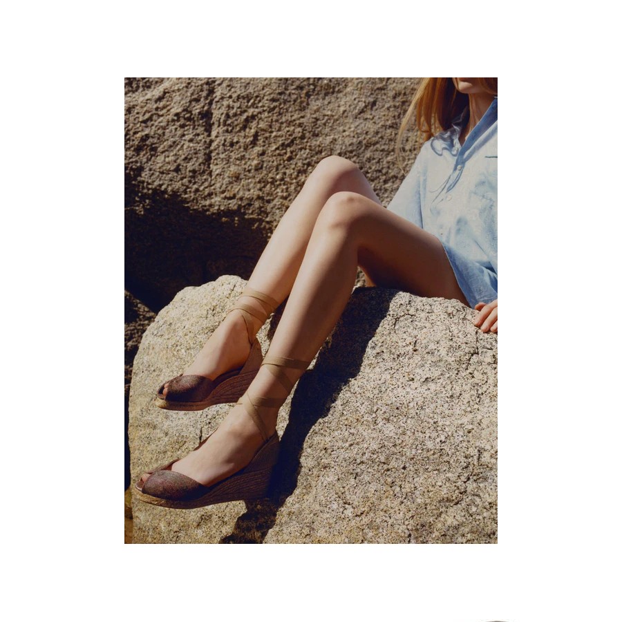 Castañer wedge BOLINA/ETRO in fabric