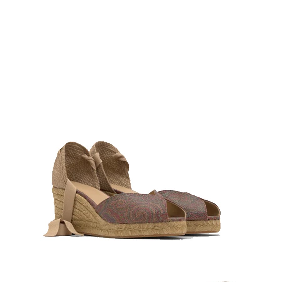 Castañer wedge BOLINA/ETRO in fabric