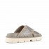 Mou sandalo Criss-cross bio sandal plain microsequins gunmetal
