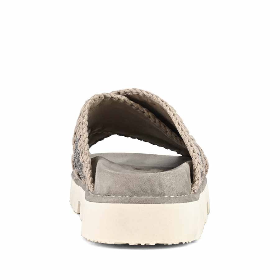 Mou sandal Criss-cross bio sandal plain microsequins gunmetal