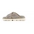 Mou sandal Criss-cross bio sandal plain microsequins gunmetal