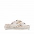 Mou sandalo Rope bio sandal Criss-cross recycled canvas beige