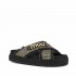 Mou sandalo Rope bio sandal Criss-cross raffia metal black suede metal black suede