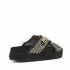 Mou sandalo Rope bio sandal Criss-cross raffia metal black suede metal black suede