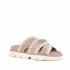 Mou Bio sandal bicolor silver peony pink sand