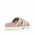 Mou Bio sandal bicolor silver peony pink sand