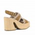 Mou Raffia sandal platform backstrap cognac