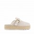 Mou Jute clog plain suede chalk